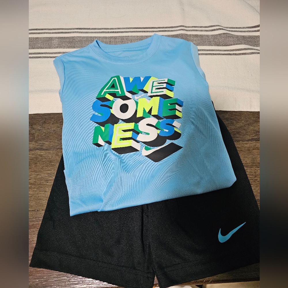Nike Kids Matching Set - Blue and Black